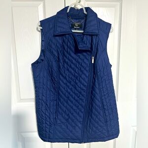 Deep blue puffer vest